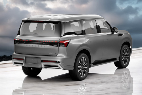 QX80 Rear angle view