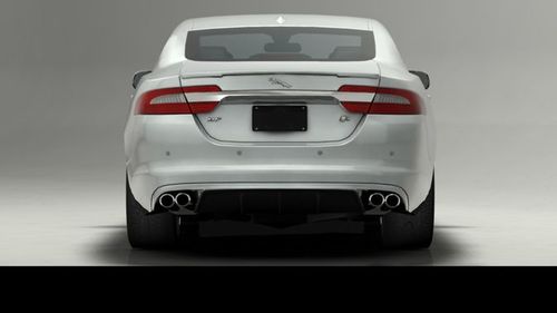 Full Rear View of Jaguar XFR