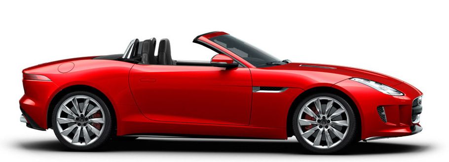 F Type Convertible Side view