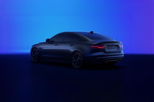 Rear Cross Side View of Jaguar XE