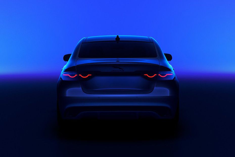 Full Rear View of Jaguar XF