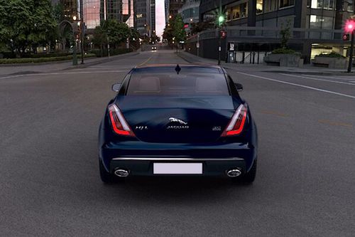 Full Rear View of Jaguar XJ