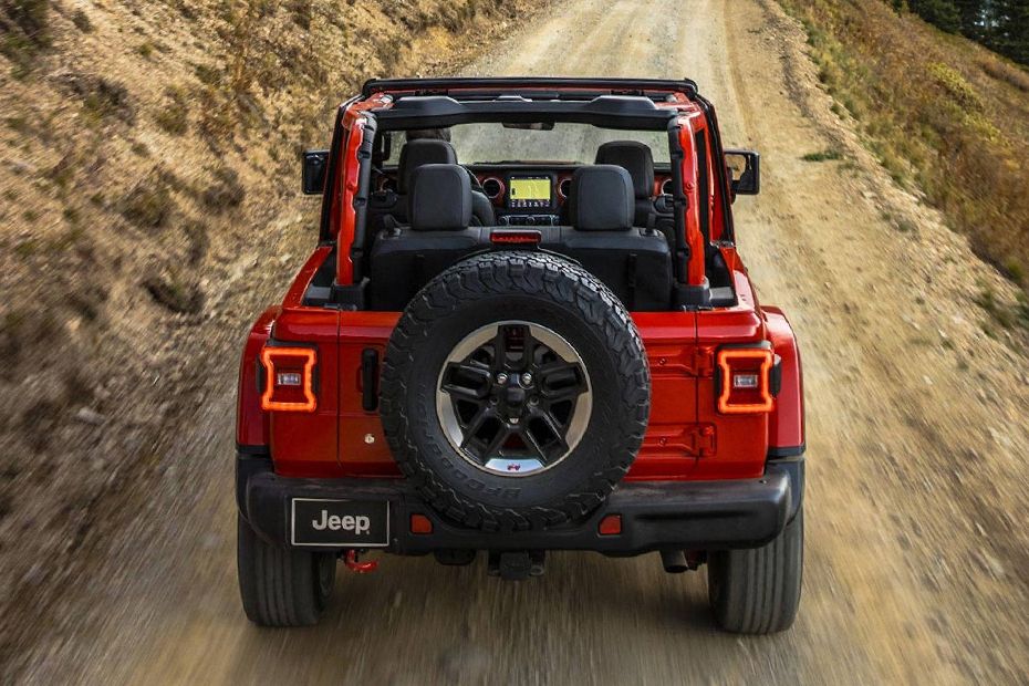 Full Rear View of Jeep Wrangler