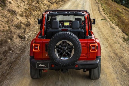Full Rear View of Jeep Wrangler