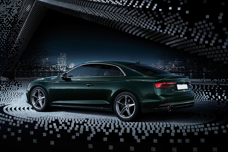 Rear Cross Side View of Audi A5 Coupe