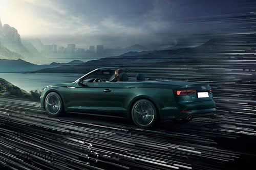Rear Cross Side View of Audi A5 Cabriolet