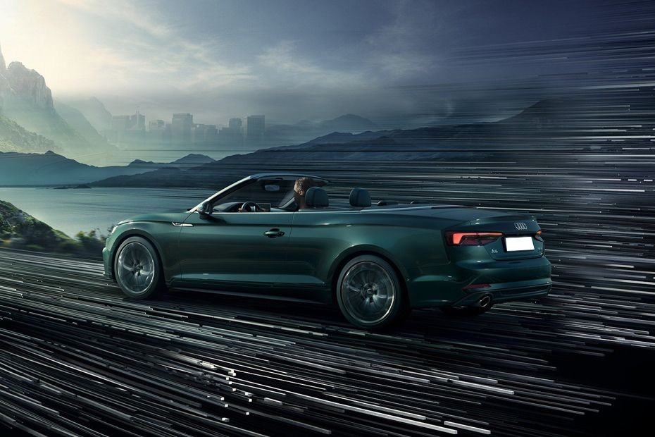 Rear Cross Side View of Audi A5 Cabriolet