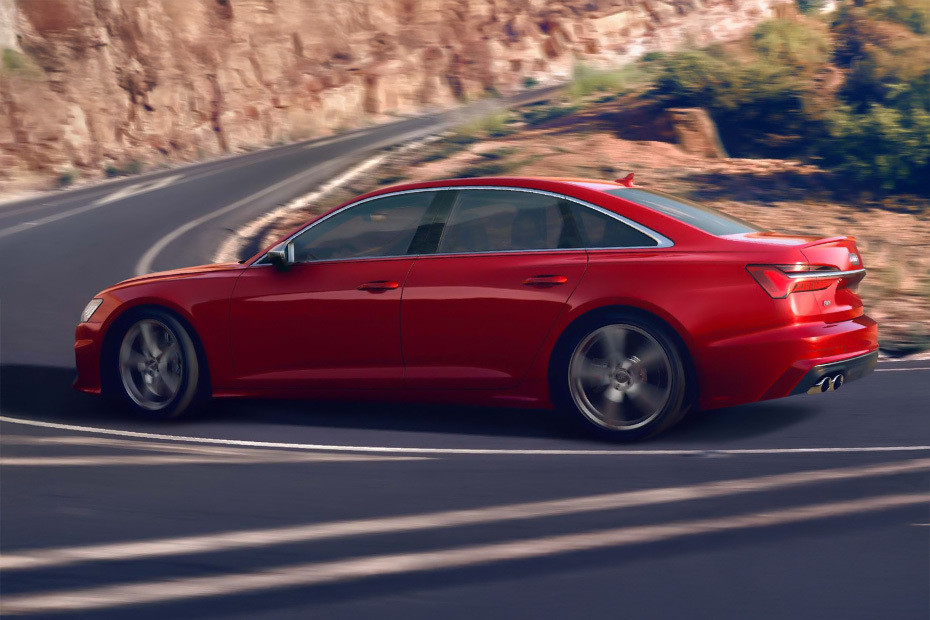 Rear Cross View of Audi S6