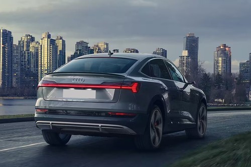 Rear Medium View of Audi E-tron Sportback
