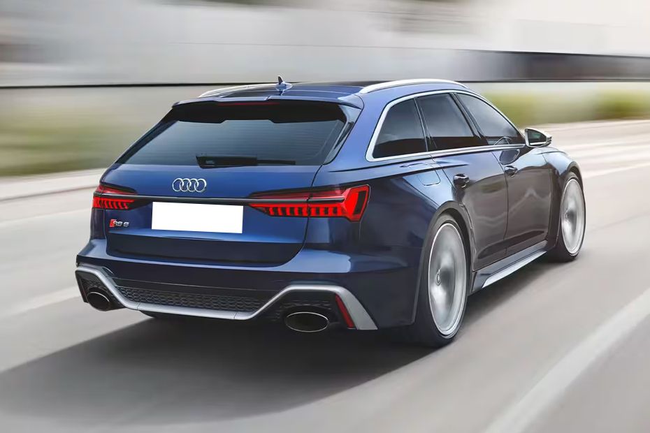 Rear Medium View of Audi RS6 Avant