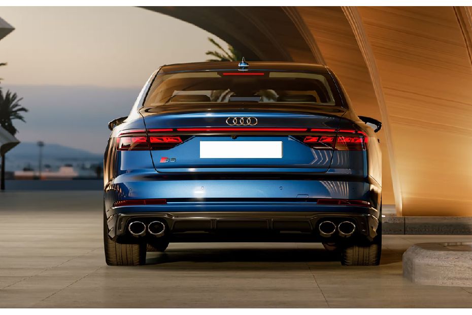Full Rear View of Audi S8