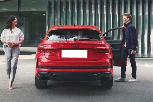 Full Rear View of Audi RS Q3 Sportback