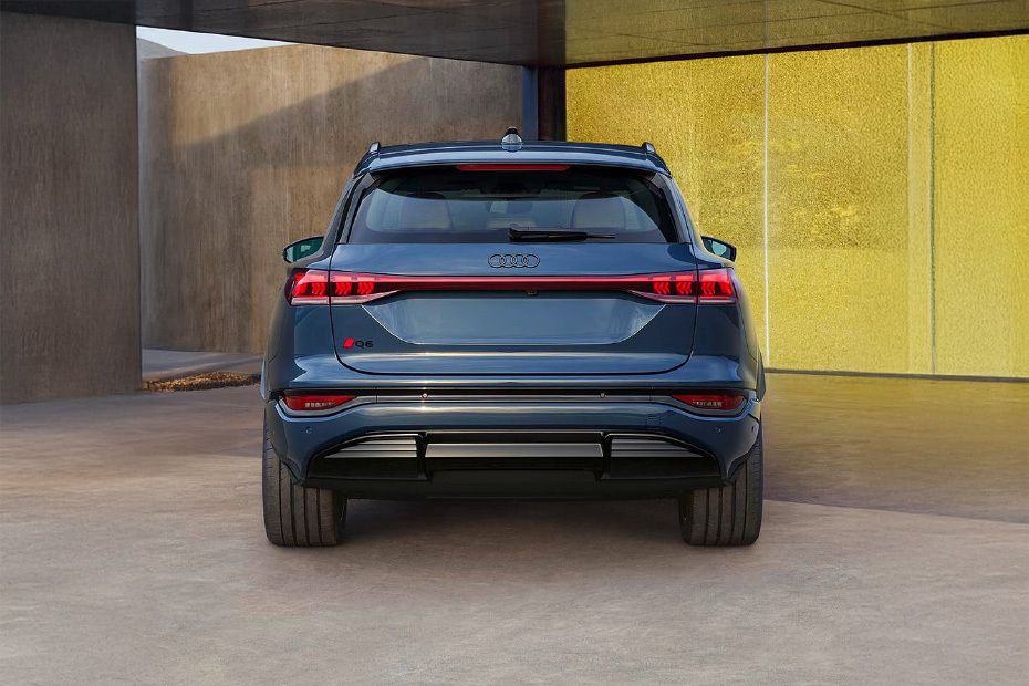 Full Rear View of Audi Q6 E-Tron
