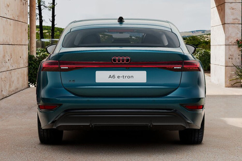 Full Rear View of Audi A6 E-tron