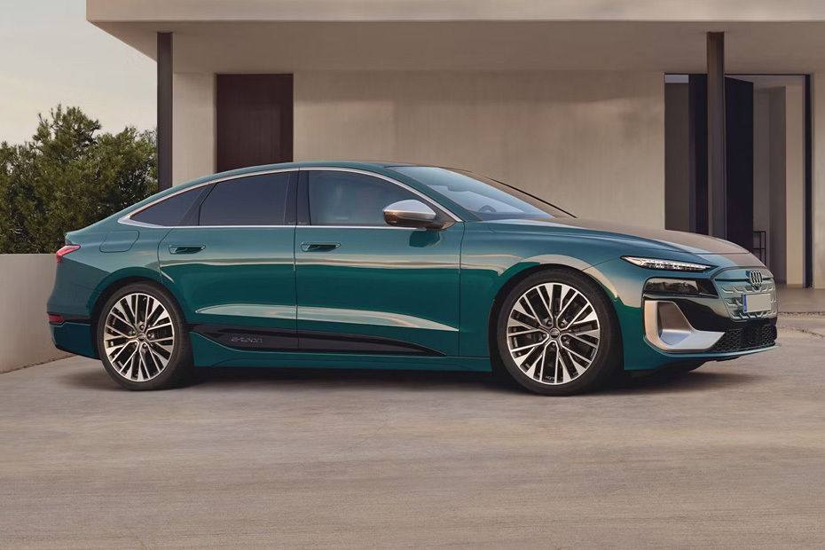 A6 E-tron Rear Medium Side View