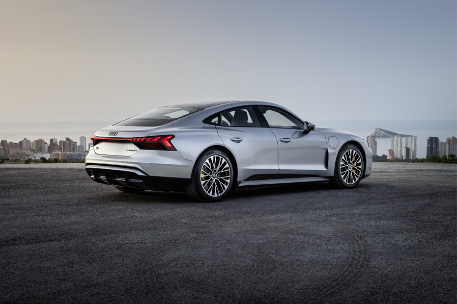 S E-Tron GT Rear angle view