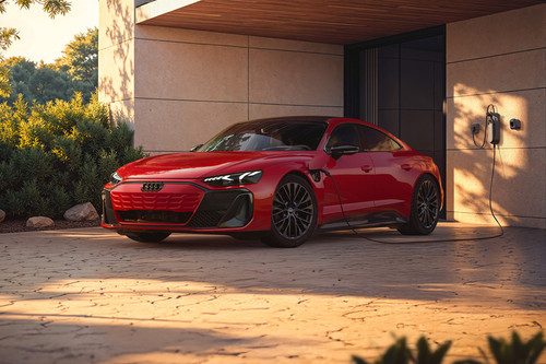 E-tron GT Front angle low view