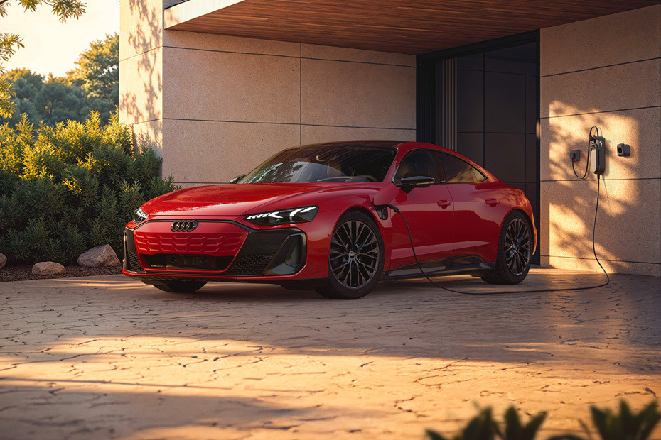 E-tron GT Front angle low view