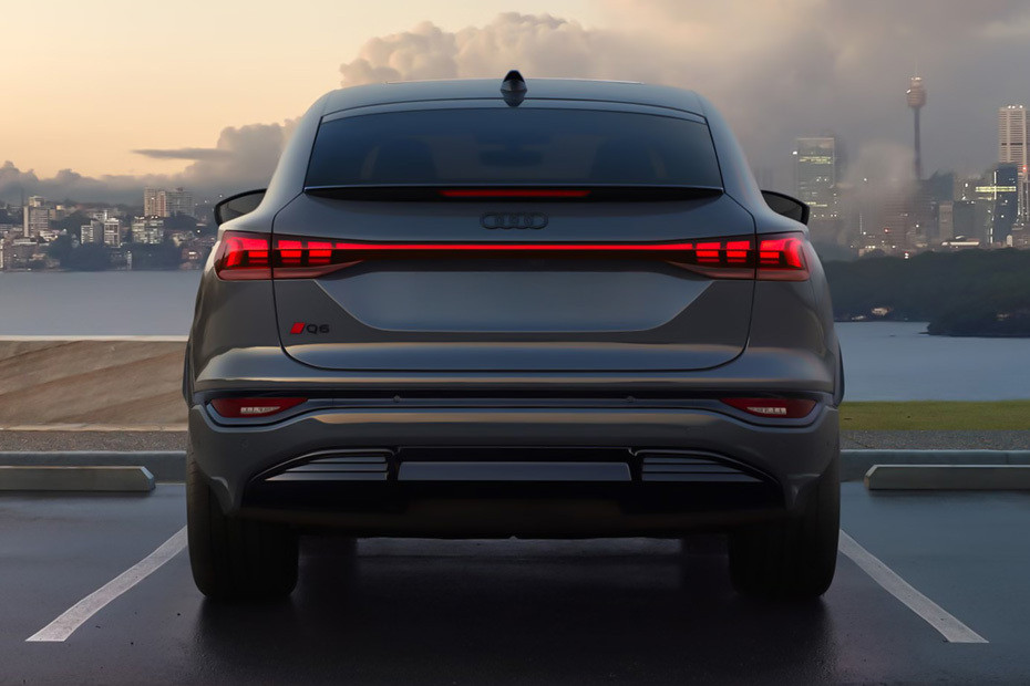 Full Rear View of Audi Q6 Sportback e-tron