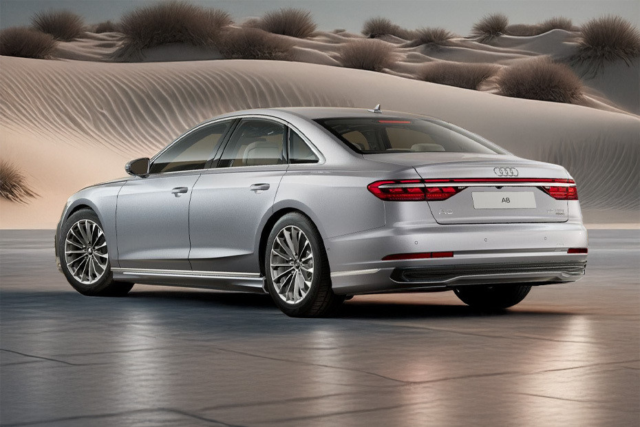 Rear Cross Side View of Audi A8