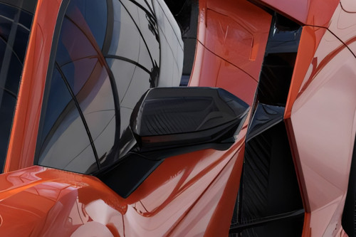 Lamborghini Revuelto Drivers Side Mirror Front Angle