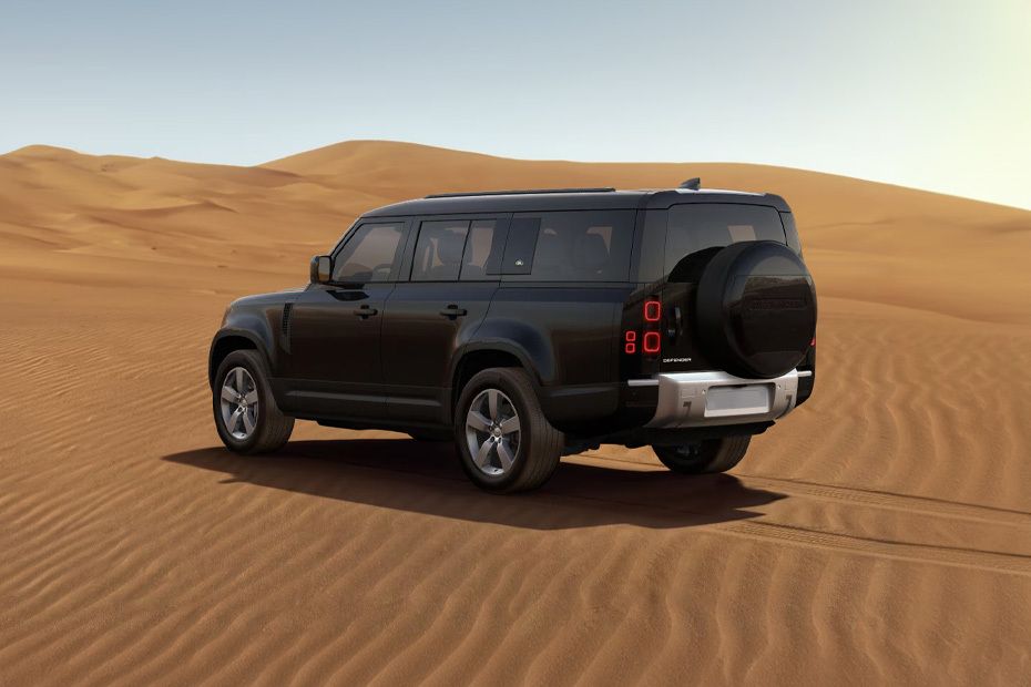 Rear Cross Side View of Land Rover DEFENDER 130