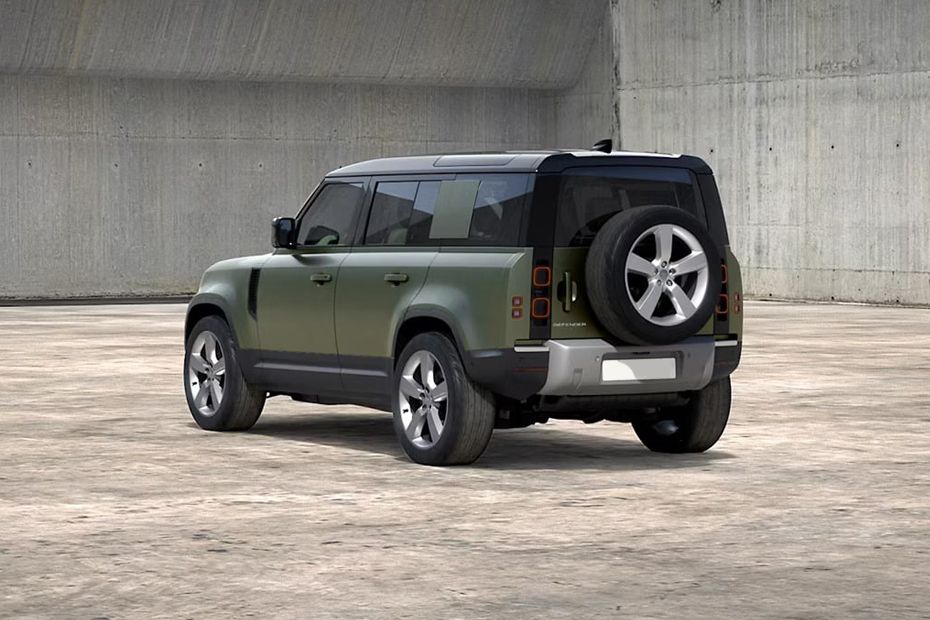 Rear Cross Side View of Land Rover DEFENDER 110