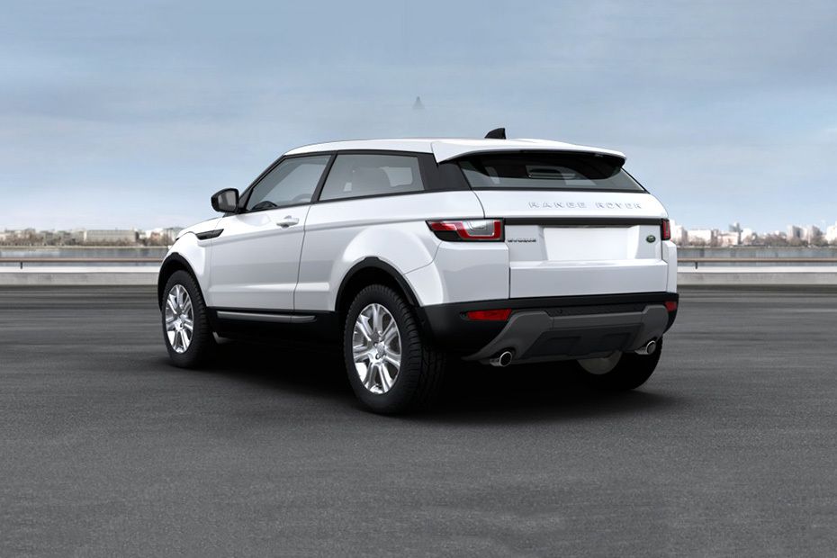 Rear Cross Side View of Land Rover Range Rover Evoque Coupe