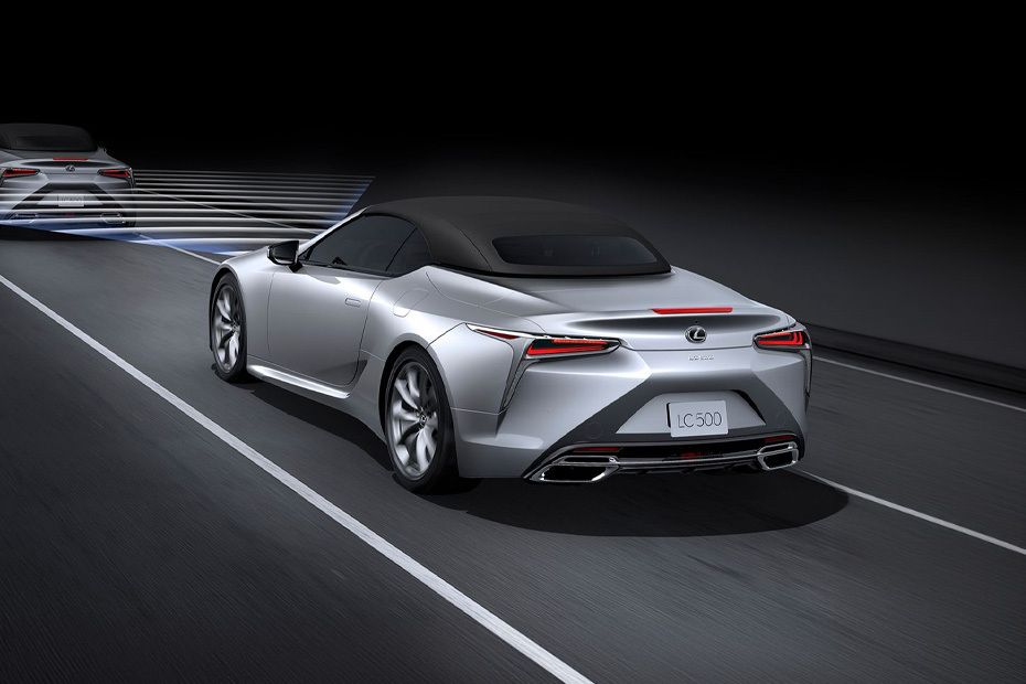 Rear Cross Side View of Lexus LC 500