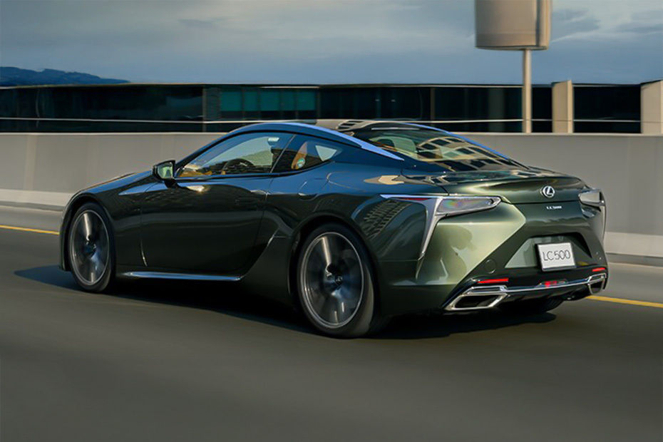 Rear Cross Side View of Lexus LC 500