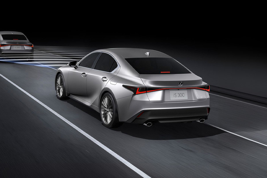 Rear Cross Side View of Lexus IS 250 2022-2025