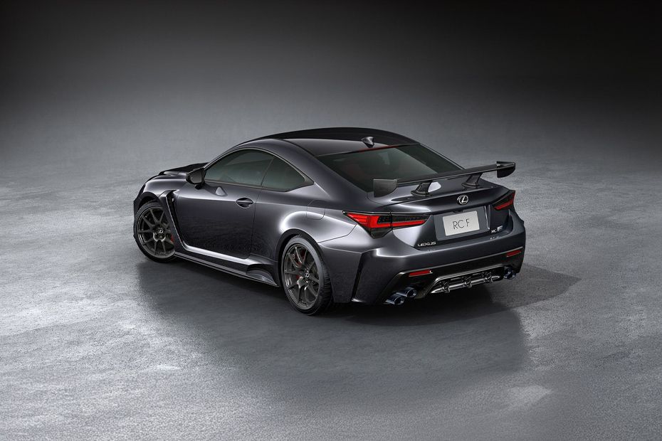 Rear Cross Side View of Lexus RC F