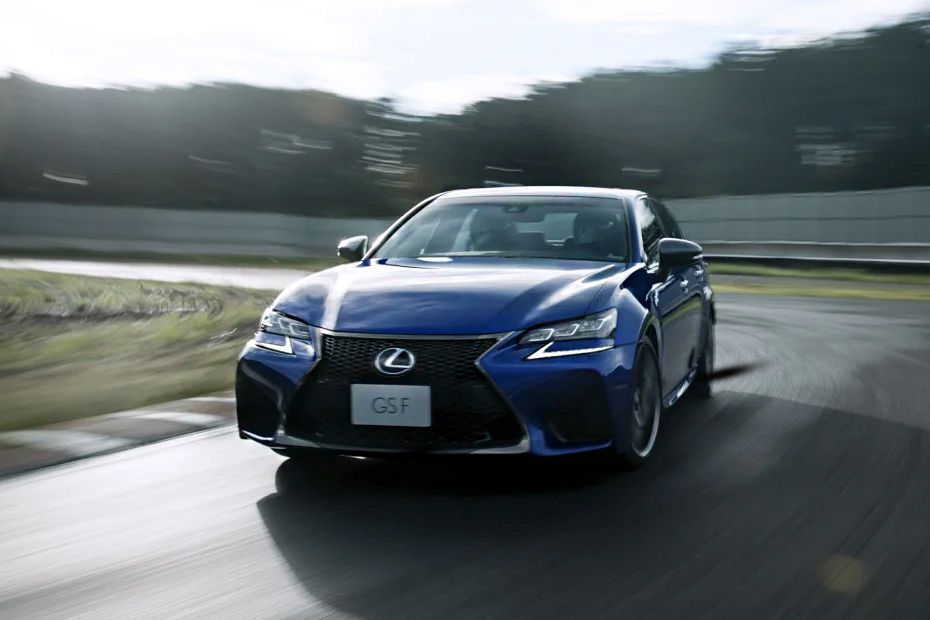 GS F Tilted Front View