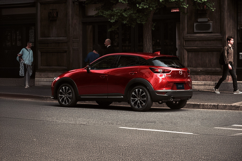 Rear Cross View of Mazda CX-3