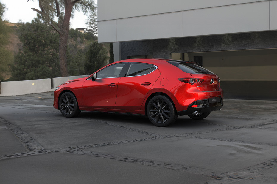 Rear Medium View of Mazda 3 Hatchback