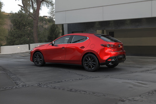 Rear Medium View of Mazda 3 Hatchback