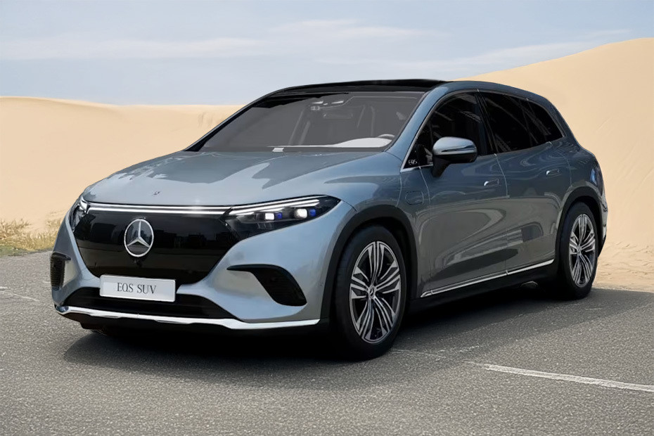 EQS SUV Front angle low view