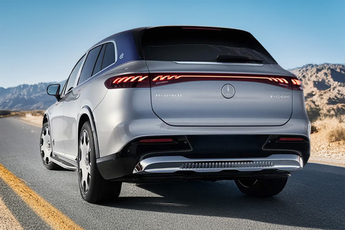 Rear Medium View of Mercedes-Benz Maybach EQS