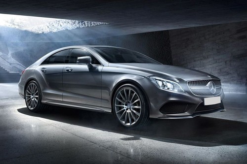 Mercedes-Benz CLS-Class Coupe Front Cross Side View