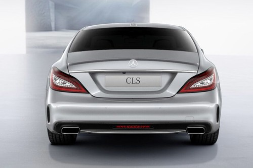 Full Rear View of Mercedes-Benz CLS-Class Coupe