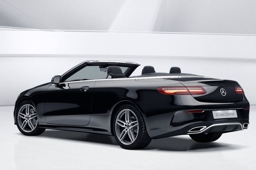 Rear Cross Side View of Mercedes-Benz E-Class Cabriolet