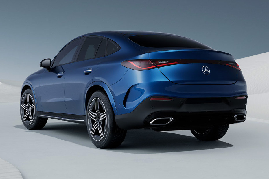 Rear Cross Side View of Mercedes-Benz GLC-Class Coupe