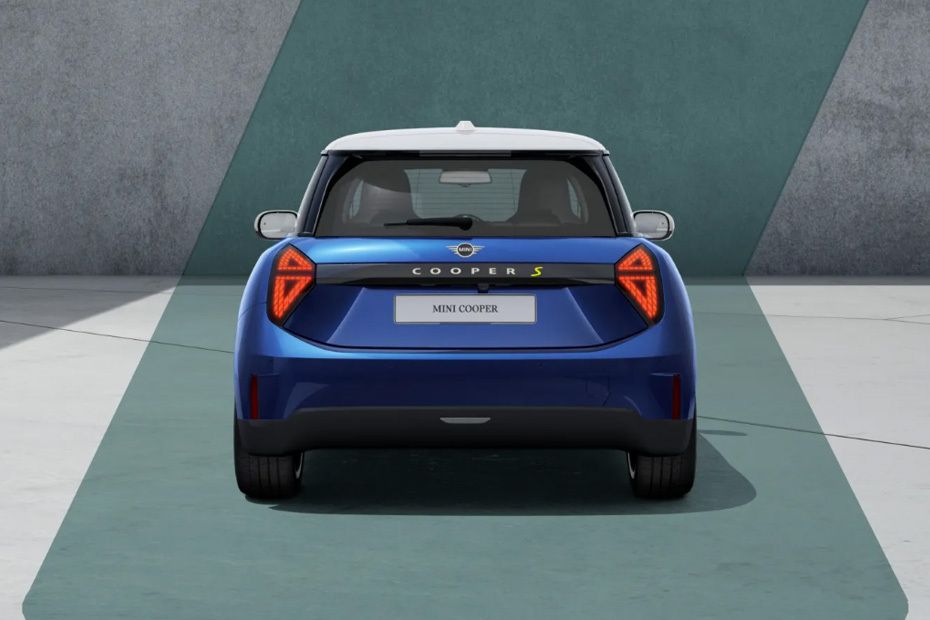 Full Rear View of Mini Cooper Electric