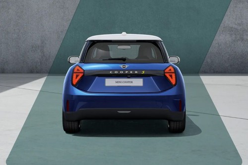 Full Rear View of Mini Cooper Electric