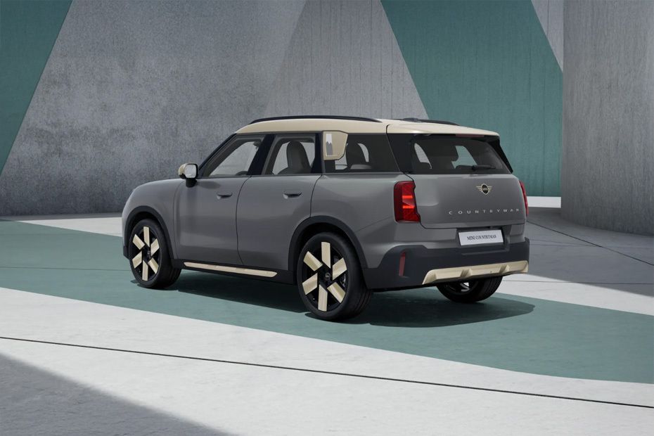 Rear Cross Side View of Mini Countryman Electric