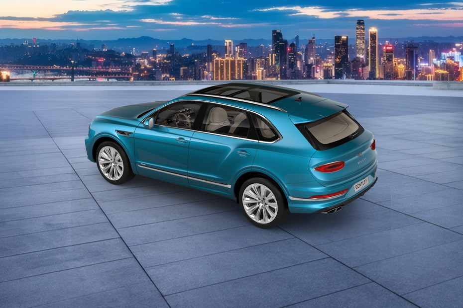 Rear Cross Side View of Bentley Bentayga