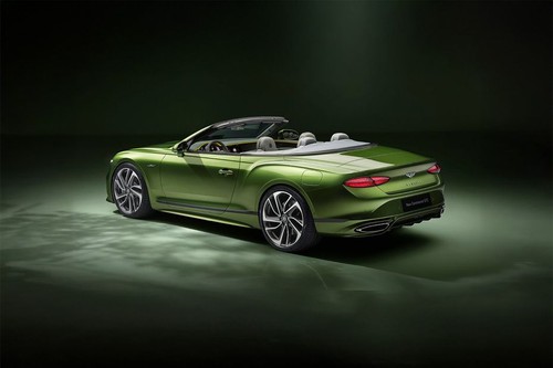 Rear Cross Side View of Bentley Continental GTC