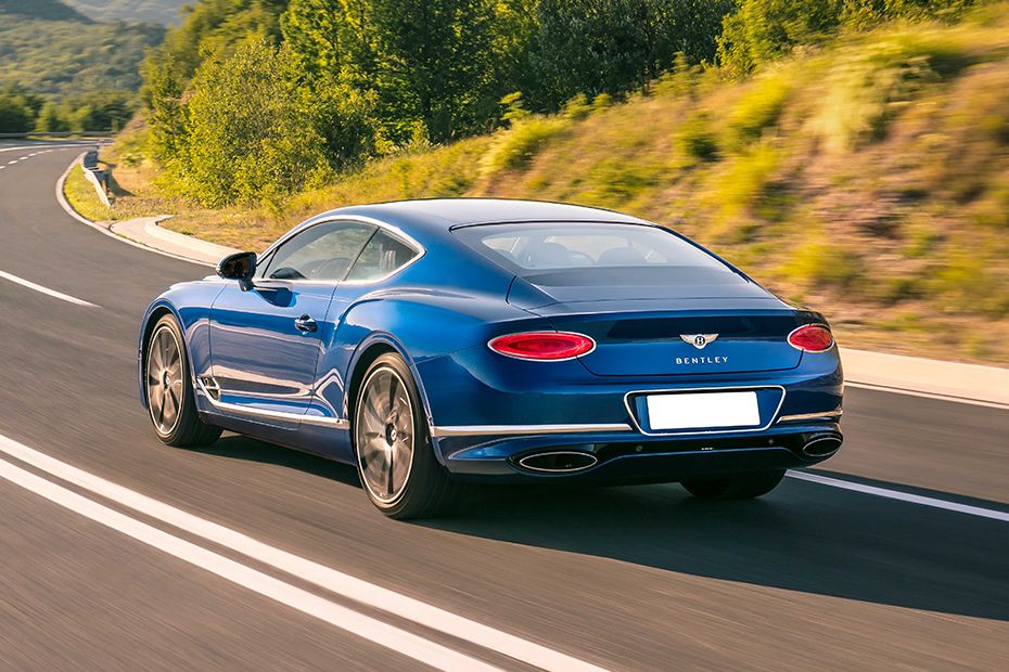 Rear Cross Side View of Bentley Continental