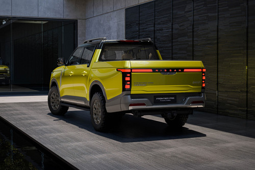 Rear Medium View of Nissan Frontier Pro