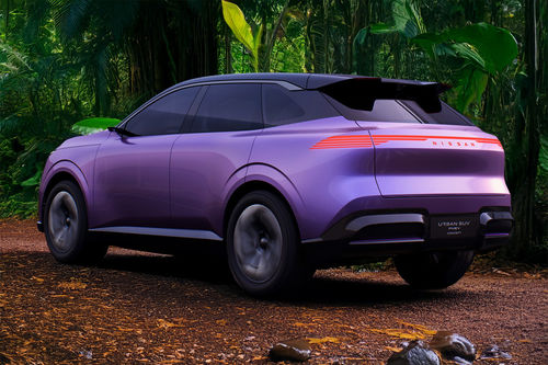 Rear Cross Side View of Nissan Urban SUV PHEV